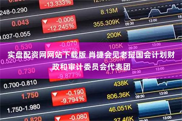 实盘配资网网站下载版 肖捷会见老挝国会计划财政和审计委员会代表团